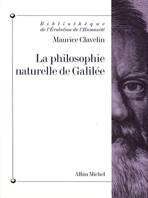 cover image of La Philosophie naturelle de Galilée